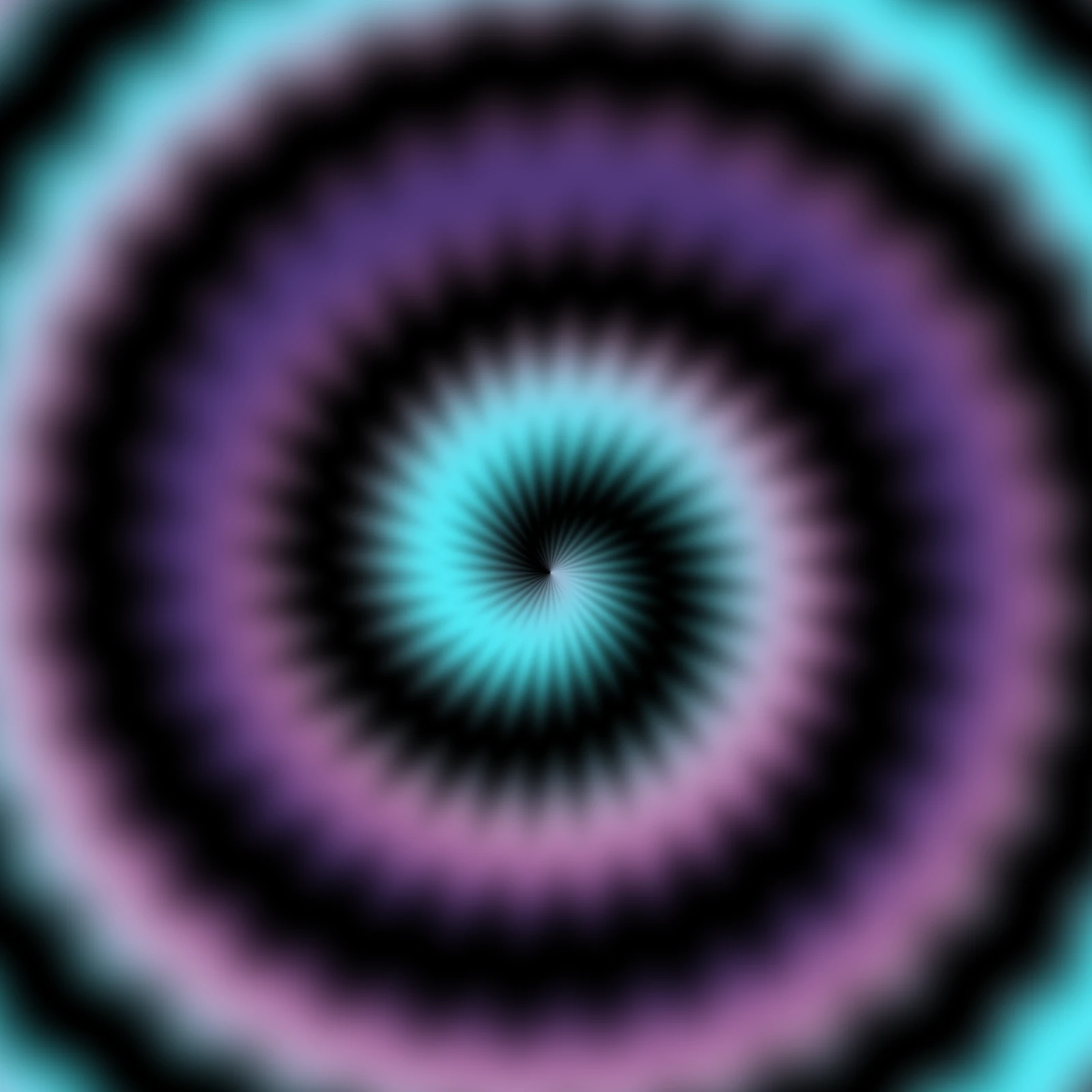 A turquoise and violet spiral shader.